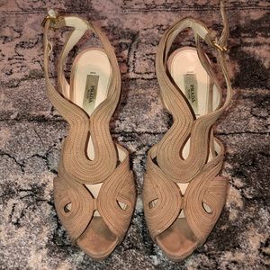 PRADA Nude Suede Heels!!